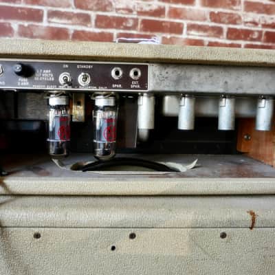 Fender 1962 Brownface Bassman (Piggyback Head and Cabinet) image 4