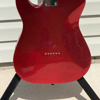 Luthier Built Telecaster Style Electric Telecaster 2025 - Red Metal Flake image 2