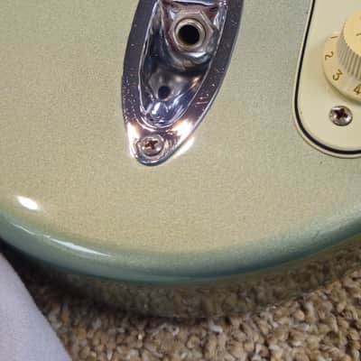 Fender Standard Stratocaster with Rosewood Fretboard 2003 Sage Green Metallic image 17