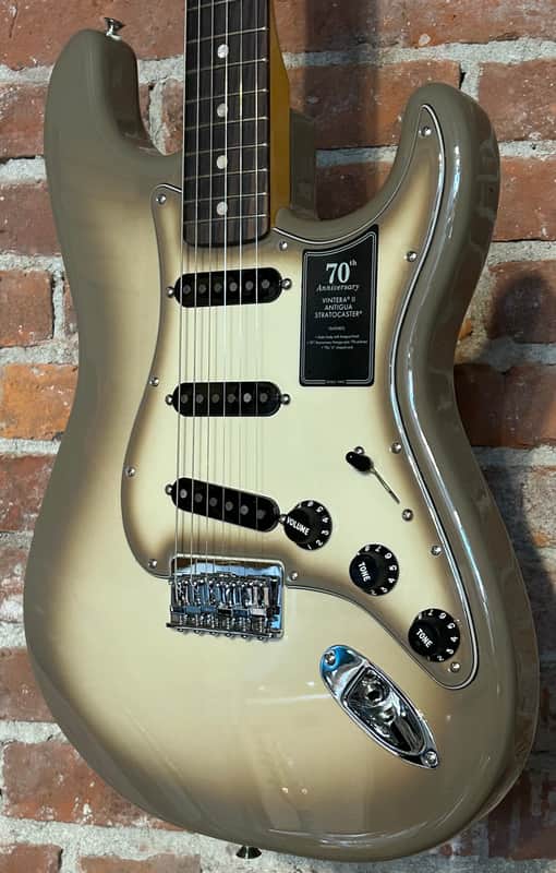 Fender 70th Anniversary Vintera II Antigua Stratocaster Rosewood - Antigua, Comes with A Pro Set Up! image 1