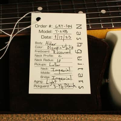 Nash Guitars T-2HB Olympic White Lollar Imperial Humbuckers GRT-584 image 13