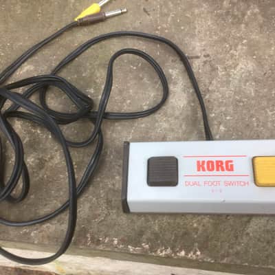 Korg DUAL FOOT SWITCH S-2 80’s - Silver image 4