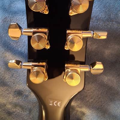 Harley Benton Harley Benton HB-35Plus Black Gold hardware 2024 - Black image 8