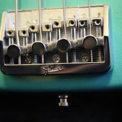 1993 Fender USA Precision Plus Deluxe , "Longhorn" or "Boner" bass, Caribbean Mist image 11