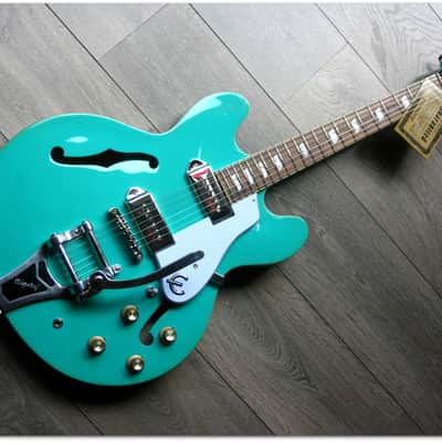 Epiphone  "Casino Bigsby Limited Turquoise" NO GIGBAG/NO HARDCASE image 1
