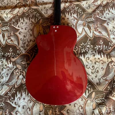 PLASTIC BODY Lunacharskaya Archtop 409 1970-1975 Red Soviet USSR Vintage image 5