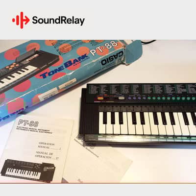 Casio PT-88 - 32Key keyboard Synth 80s - Boxed - Tested