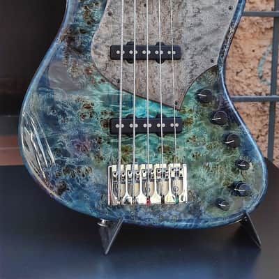 Sivcak Bass OSC II Custom Ocean Turquoise Burst image 3
