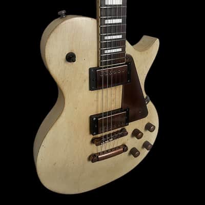 AXL Badwater 1216 Les Paul in Distressed Natural image 3