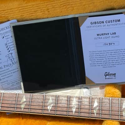 Gibson Custom Shop M2M 1964 Trini Lopez Standard Reissue Murphy Lab Ultra Light Aged Ebony **Rare Uncovered Pickups ** image 13