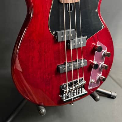 Yamaha BB734A Broad Bass 4-String Bass Guitar Fired Red Finish w/ Gig Bag (069) image 3