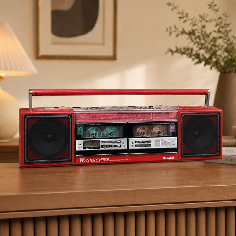 National RX-FW50 Rare Vintage MINT Casette Boombox Getto blaster JDM Warranty image 1