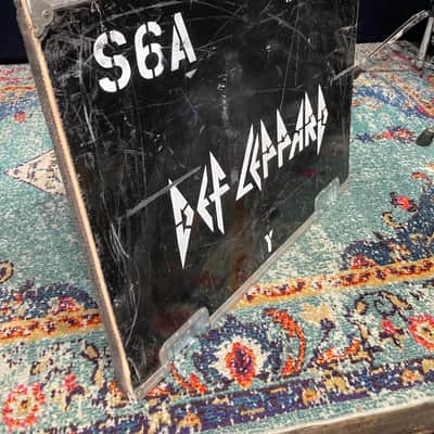 Def Leppard Logo, Tour Used Case Panel Wall Hanging "S6A" "Stage Left" (#20) image 5