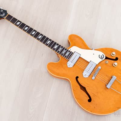 1995 Epiphone Casino Hollowbody Guitar Natural Revolution, Peerless image 11