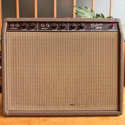 Fender Deluxe 6G3 Brownface 20-Watt 1x12" Guitar Combo 1961 - 1963 - Brown image 2
