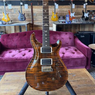 PRS Custom 24 Electric Guitar - Tiger Eye 10-Top w/Hardshell Case image 1