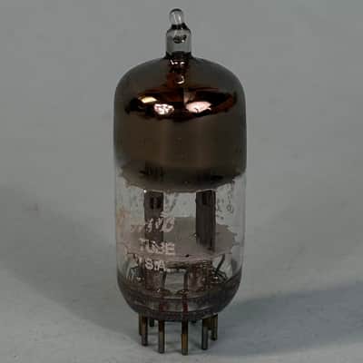 1959 General Electric 12AT7 ECC81 Vintage Short Gray Plate D Getter Tube! T394 image 2