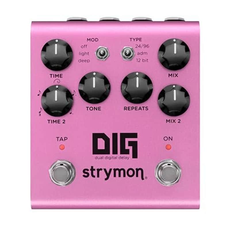 Strymon DIG V2 Dual Digital Delay Guitar Effects Pedal for Electric and Acoustic Guitar, Synths, Vocals and Keyboards image 1