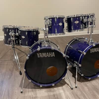 Yamaha Beech Custom Drums - Made in Japan - Blueberry image 4