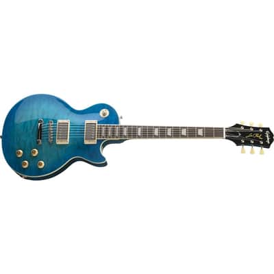 Immagine Epiphone Goryo Yuto Signature Les Paul Standard Quilt Top w/ EpiLite Case - Blue Burst - 3