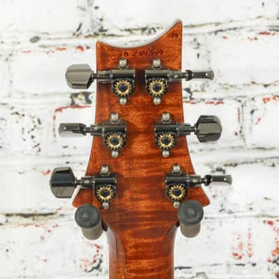 PRS - (2018) McCarty 594 Wood Library 10-Top Electric Guitar Trampas Green Smokehouse Burst with OHSC - USED image 6