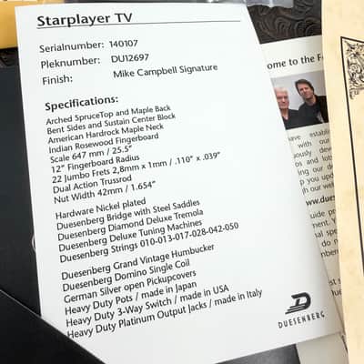 2014 Duesenberg Mike Campbell 30th Anniversary Starplayer TV – Lake Placid Blue image 14
