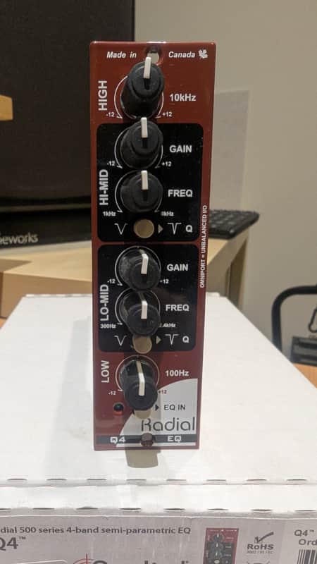 Radial Q4 500 Series 4-Band EQ 2010s - Brown image 1