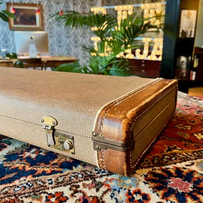 1959-1960 Fender Stratocaster Telecaster Case Brown Tolex image 8