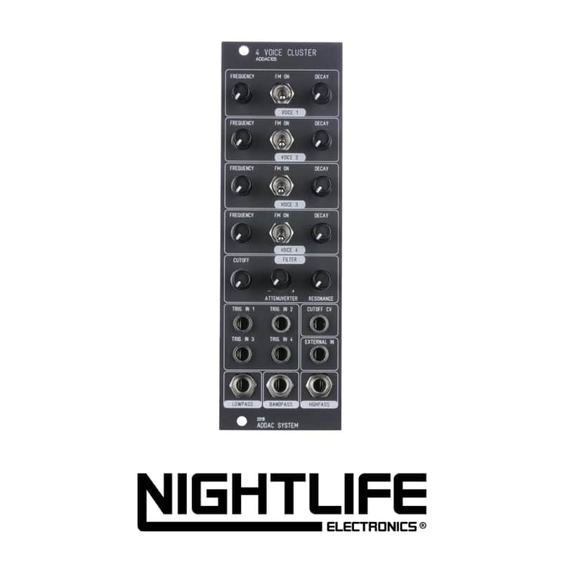 ADDAC System ADDAC105 4 Voice Cluster Black image 1
