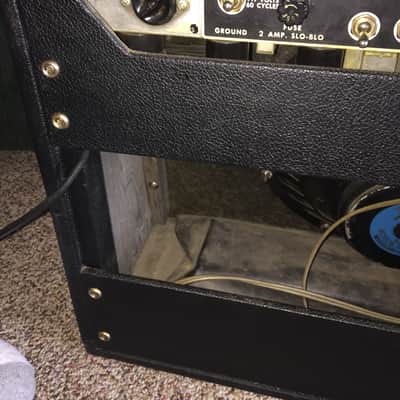 Fender Silverface Deluxe Reverb 1969 Black Tolex image 9