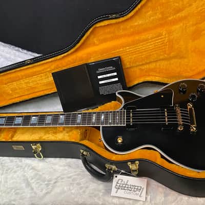 NEW! Gibson Les Paul Custom - Dealer Select - P90 Pick-Ups - VOS Ebony Finish - Custom Shop M2M - Authorized Dealer - 9.7 lbs - G07008 image 14
