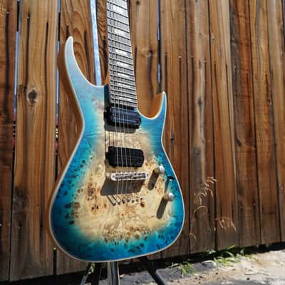 Dean PROTOTYPE Exile 7 Burl Poplar w/Fishman Fluence 7-String image 5