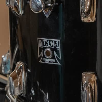 1980s Tama Imperialstar in Black Gloss -14x26, 10x14, 16x16 image 7