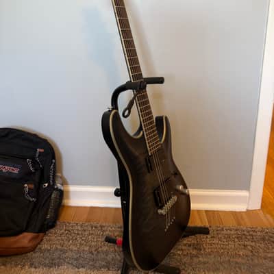 (with Gotoh Locking Tuners) Schecter C-1 Platinum with Rosewood Fretboard 2014 - Present - See-Thru Black Satin image 11