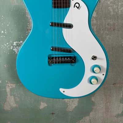 Danelectro 59M NOS Double Cutaway 2010s - Baby Come Back Blue image 2