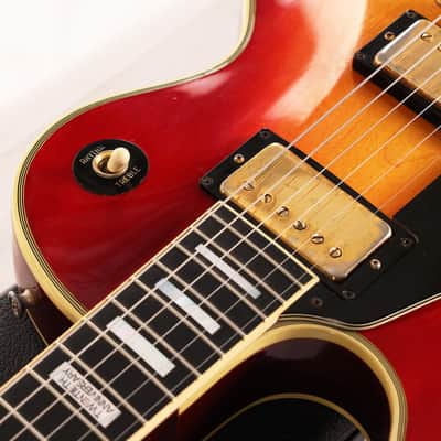 1974 Gibson Les Paul Custom 20th Anniversary Left-Handed Cherry Sunburst image 11