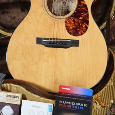 *New 2026 Model* Boucher BG-41T-G Torrefied Adirondack/Torrefied Mahogany Bluegrass Goose Gold Pack OM Hybrid Acoustic Guitar #1022 image 2
