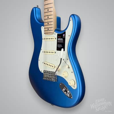 Fender American Performer Stratocaster with Maple Fretboard 2022, Satin Lake Placid Blue, 7.8 lbs image 2
