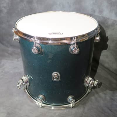 Natal Cafe Racer Poplar Green Sparkle Ex Puddle of Mudd 6 Piece Drum Kit + Hardware image 16