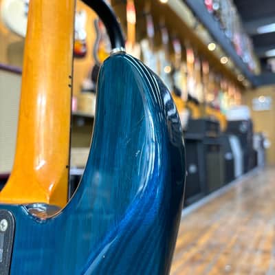 G&L USA El Toro Bass Guitar 1985 Transparent Blue w/Original Hard Case image 15