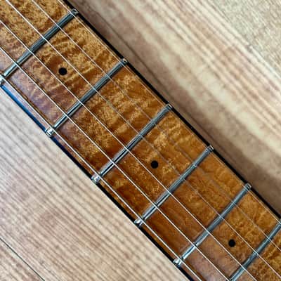 Ernie Ball Music Man BFR Axis Super Sport 2018 Buckeye Burl image 11