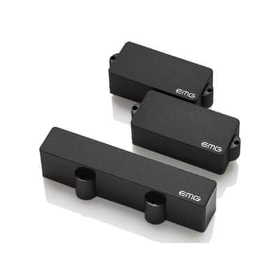 EMG PJ Set Active Ceramic PJ Bass Pickup Set, Black image 1