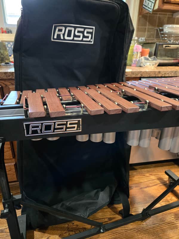 Ross R409 3 Octave Marimba with Height-Adjustable Rolling Stand and Padded Gig Bag – Local Pickup Only image 1