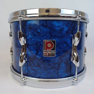 Premier 20,12,16" Blue Pearl Drum Set 3Ply Birch+Die-Cast-Rims Vintage 60s#54 UK image 8