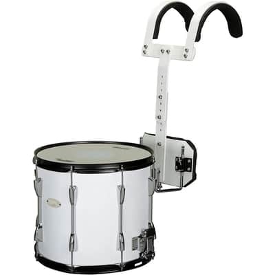 SPL 14"x12" Marching Snare Drum with Carrier – White Basswood Shell, Evans Heads – Ideal for School Band & Parades image 2