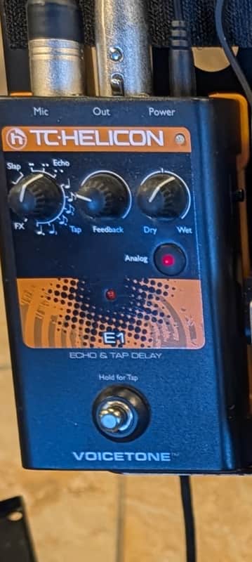 TC Helicon E1 Voicetone Echo Delay 2023 - Black image 1