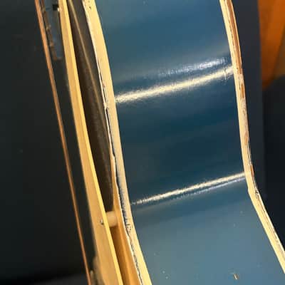 Vintage Silvertone Colorama Archtop Acoustic 1950’s Kentucky Blue RARE John Prine image 7