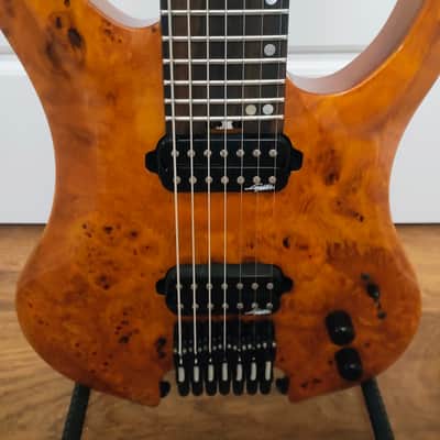 Legator G7SS Prototype 2020's - Gloss Amber Burl image 7