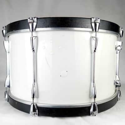 Yamaha Piano White 14x24"Bass Drum M6124U Powerlite Model Japan Vintage 80s Kick image 4
