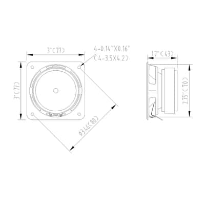 STWF-3 | 3" Full-Range Replacement Woofers, for PA/DJ and Column Speakers, CARPO-M42, CARPO-M64, CARPO-M106, ZETHUS-M3, 4-Pack or 8-Pack-4-Pack (STWF-3-4PACK) image 6
